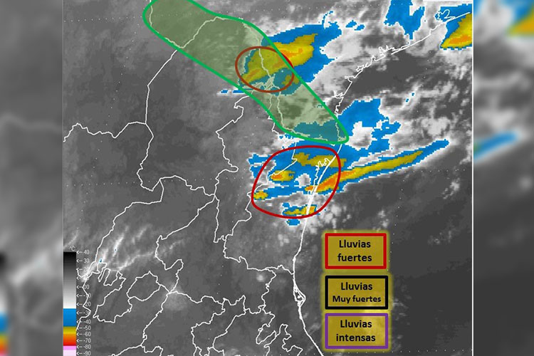 Se mantiene pronóstico de clima severo en Tamaulipas