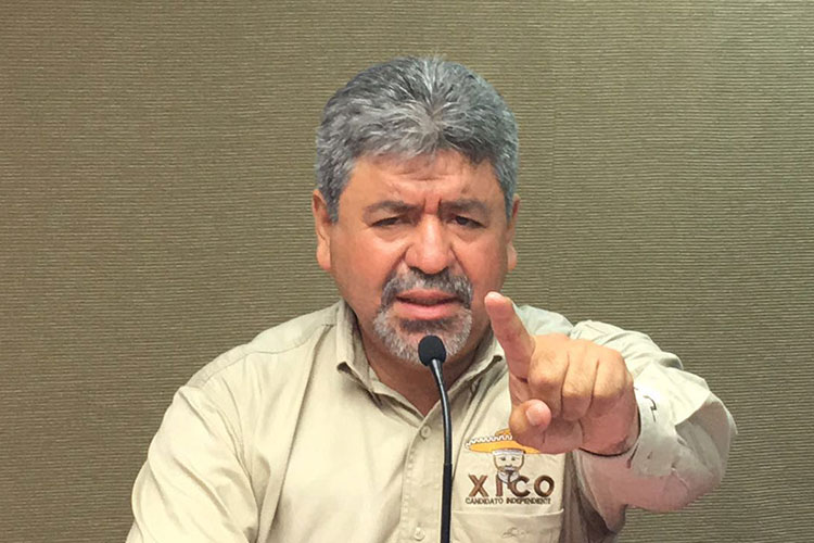 Condena Xico que independientes declinen a favor de partidos