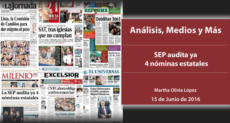 SEP audita ya 4 nóminas estatales