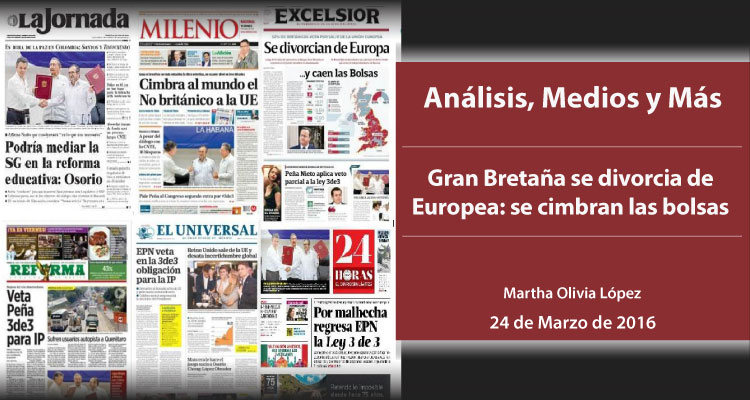 Gran Bretaña se divorcia de Europea: se cimbran las bolsas
