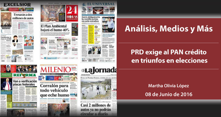 PRD exige al PAN crédito en triunfos en elecciones