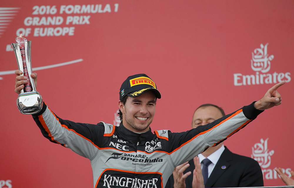 ‘Checo’ Pérez consigue tercer lugar en GP de Europa