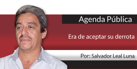 Agenda pública  Era de aceptar su derrota