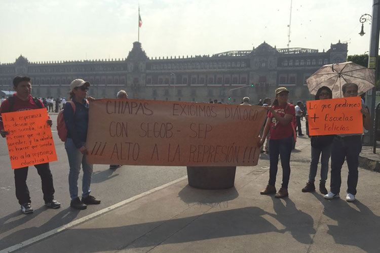 CNTE se reúnen con representantes del gobierno de CDMX y SCJN