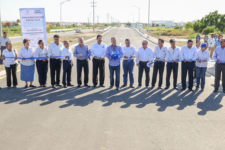 Encabeza Canturosas entrega y arranque de obras en Nuevo Laredo