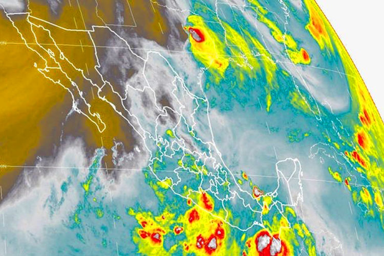 Se prevén lluvias en gran parte de México; En Tamaulipas fuertes vientos