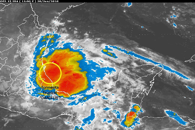 Se formó la tormenta tropical Danielle en el Golfo de México