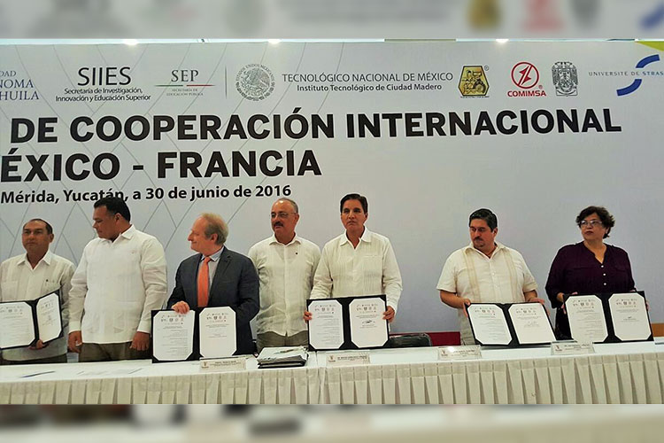 Firma Tec Madero acuerdo Internacional