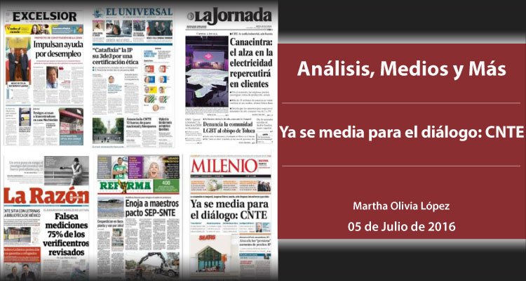 Ya se media para el diálogo: CNTE