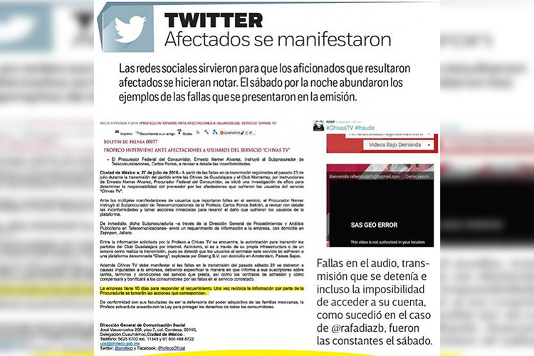 Chivas TV da problemas