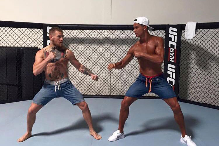Cristiano ‘reta’ a McGregor en el octágono de la UFC