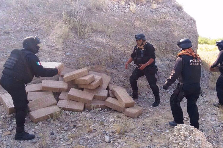Aseguran en Mier 134 paquetes de droga