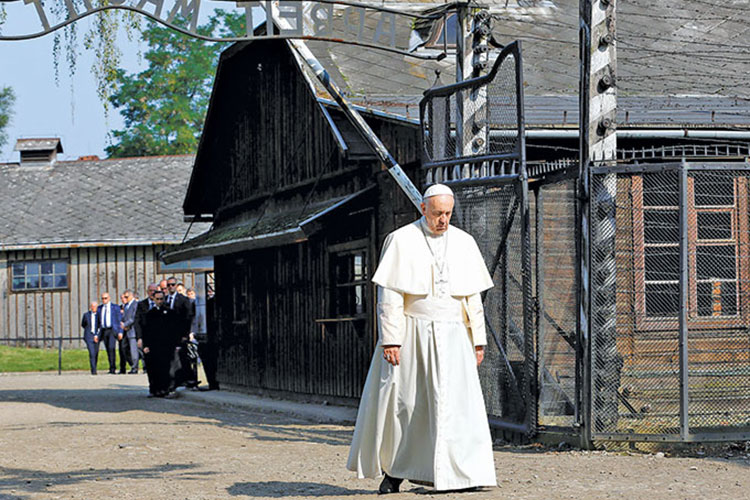 ‘La crueldad no cesó en Auschwitz’: El papa