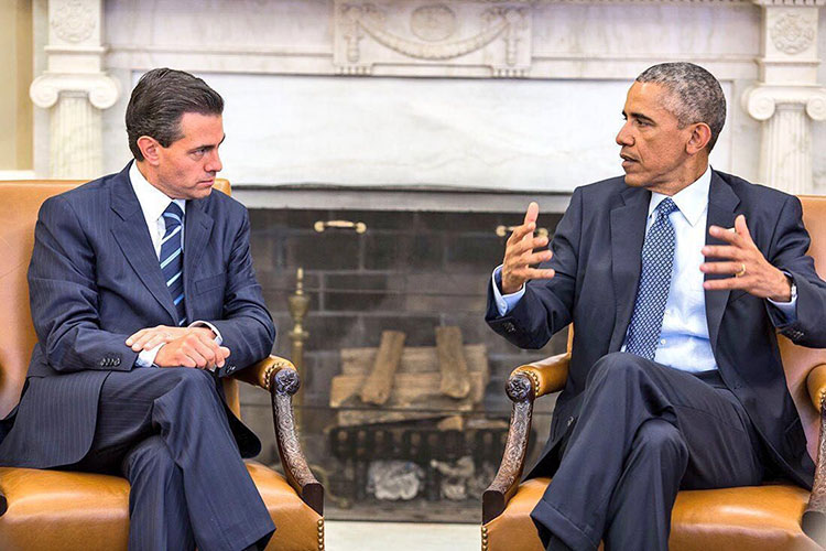 EPN fue recibido por Obama en la Sala Oval de la Casa Blanca