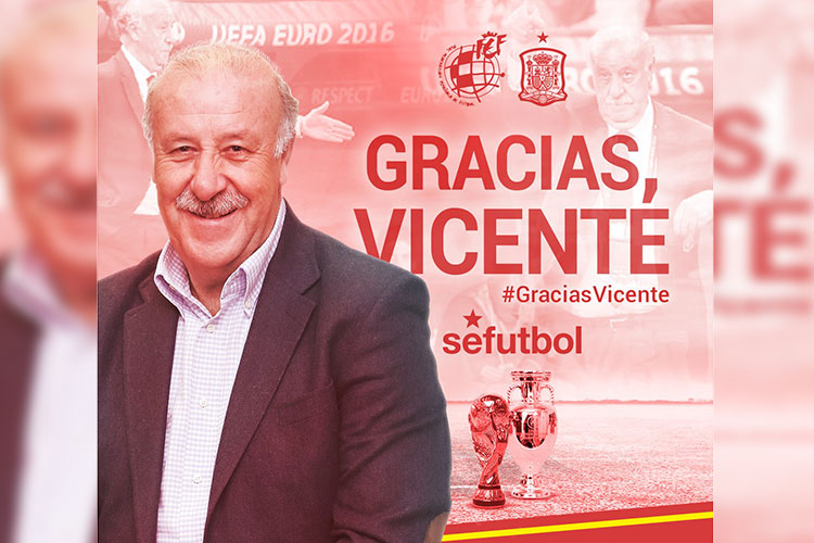 Vicente del Bosque deja a la Selección de España