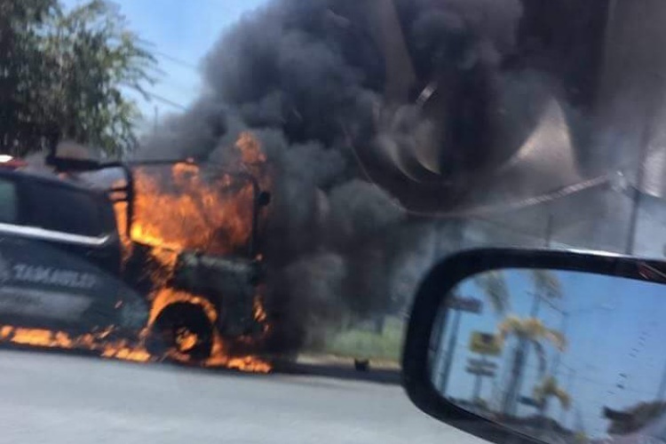 Enfrentamiento, sangre y fuego en Miguel Alemán