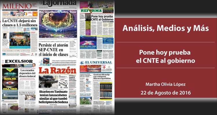 Pone hoy prueba el CNTE al gobierno