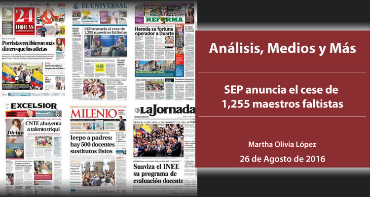 SEP anuncia el cese de 1,255 maestros faltistas