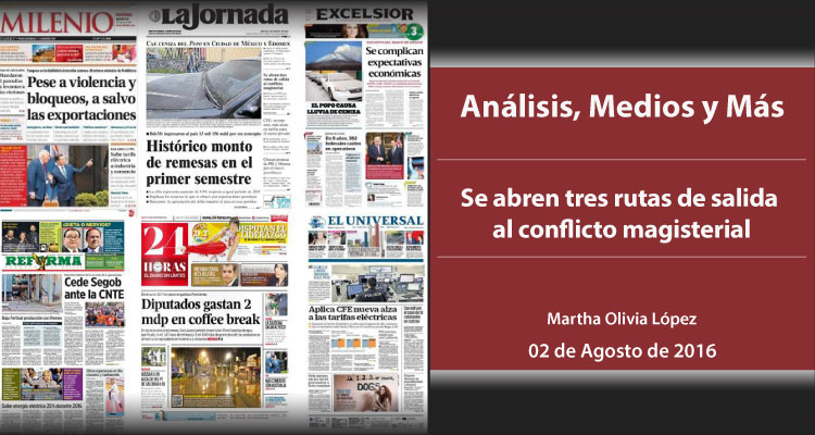 Se abren tres rutas de salida al conflicto magisterial