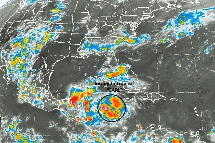 Tormenta tropical se dirige hacia el sur de Tamaulipas