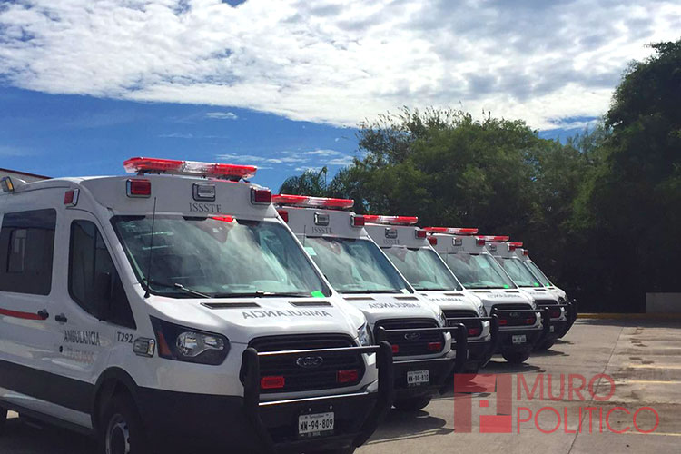 Recibe ISSSTE nuevas ambulancias en Tamaulipas
