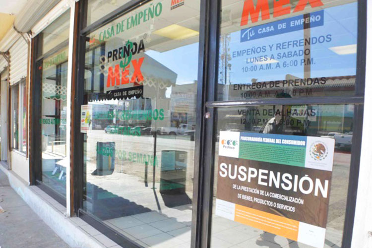 Va PROFECO vs casas de empeño abusivas