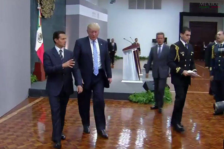 Los mexicanos merecen respeto: Peña Nieto a Trump