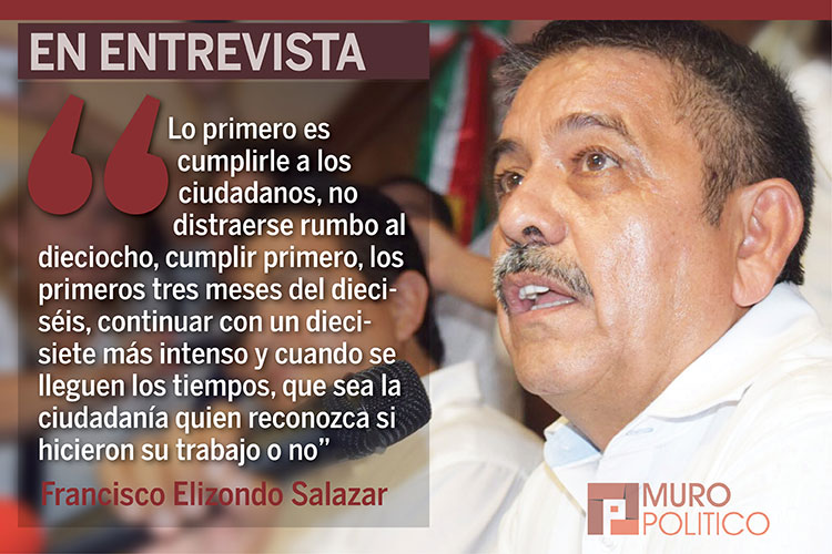 El partido irá paralelo al gobierno, para que cumpla: Elizondo
