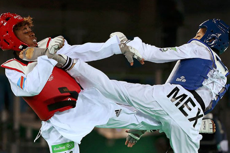 Manjarrez va sólida a cuartos en taekwondo