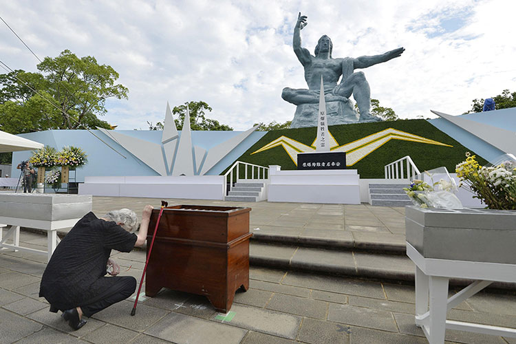 Conmemoran 71 años del bombardeo atómico a Nagasaki
