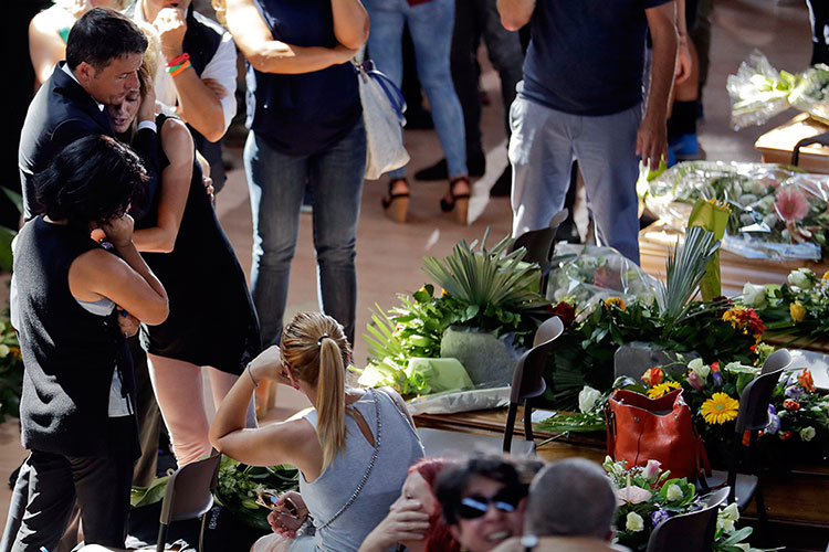 Italia celebra funeral de Estado por víctimas del terremoto