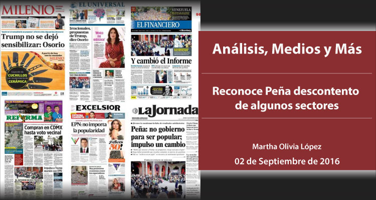 Reconoce Peña descontento de algunos sectores