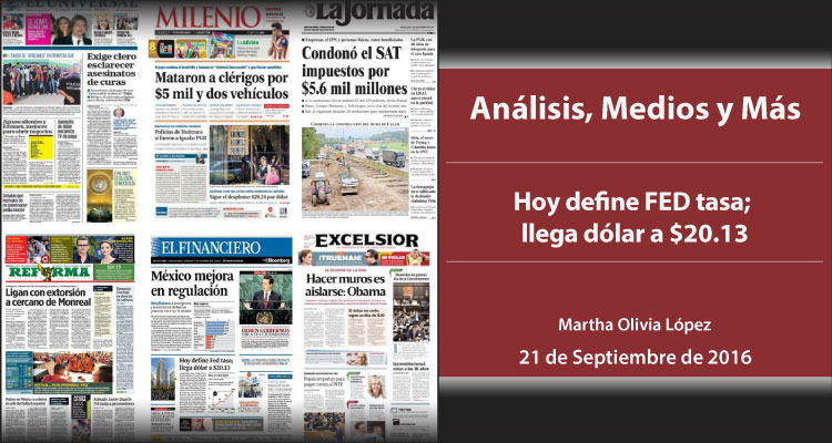Hoy define FED tasa; llega dólar a $20.13