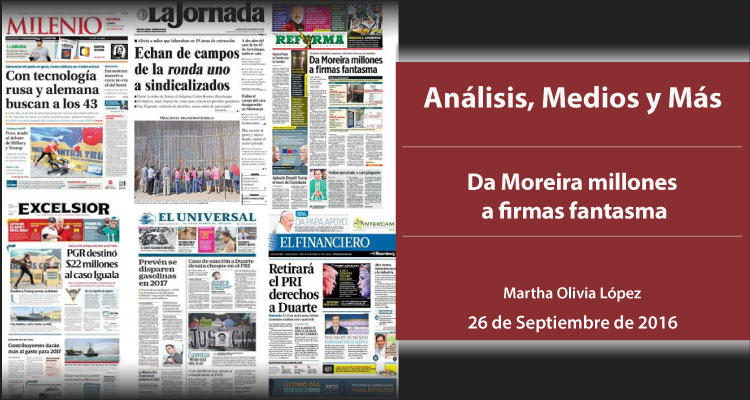 Da Moreira millones a firmas fantasma