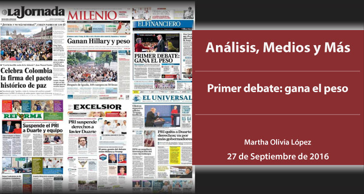 Primer debate: gana el peso