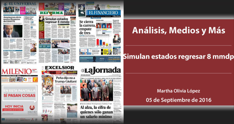 Simulan estados regresar 8 mmdp
