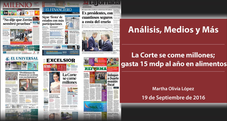 La Corte se come millones; gasta 15 mdp al año en alimentos