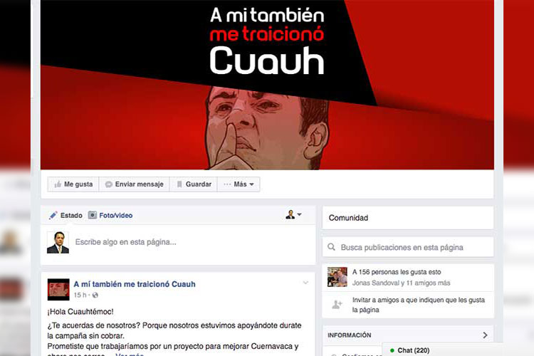 ‘Cuau’ los corre por corruptos y lo acusan de ‘vendido y traidor’