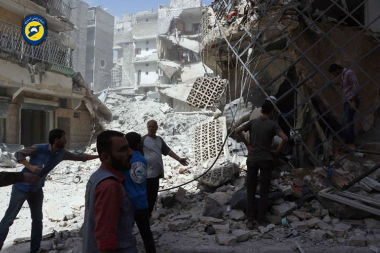 Al menos 39 muertos tras bombardeos en Siria