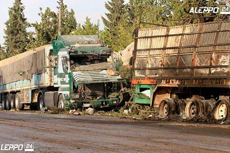 ONU sin confirmar origen de ataque a convoy en Siria