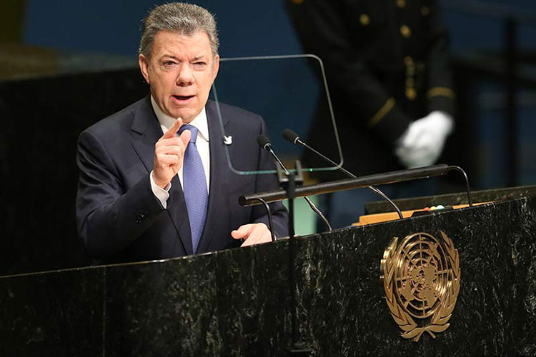 “La guerra en Colombia ha terminado”: Santos ante la ONU
