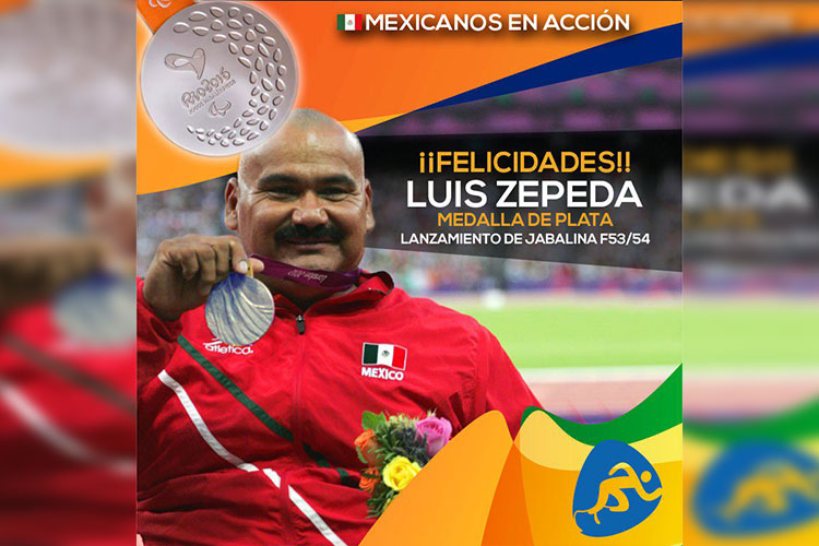 Cae la segunda medalla para México en Paralímpicos de Río