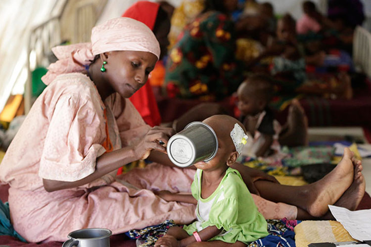 Al rededor de 75 mil niños podrían morir de hambre en Nigeria: ONU
