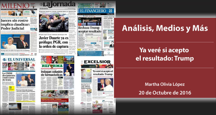 Ya veré si acepto el resultado: Trump