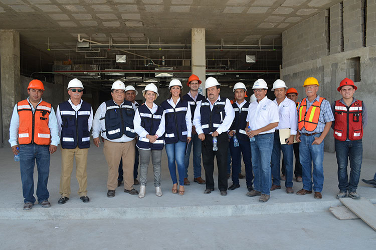 Supervisan avance del hospital general “Dr. Alfredo Pumarejo” de Matamoros
