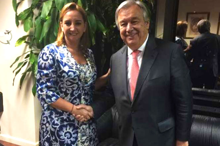 Canciller mexicana se reúne con el secretario electo de la ONU