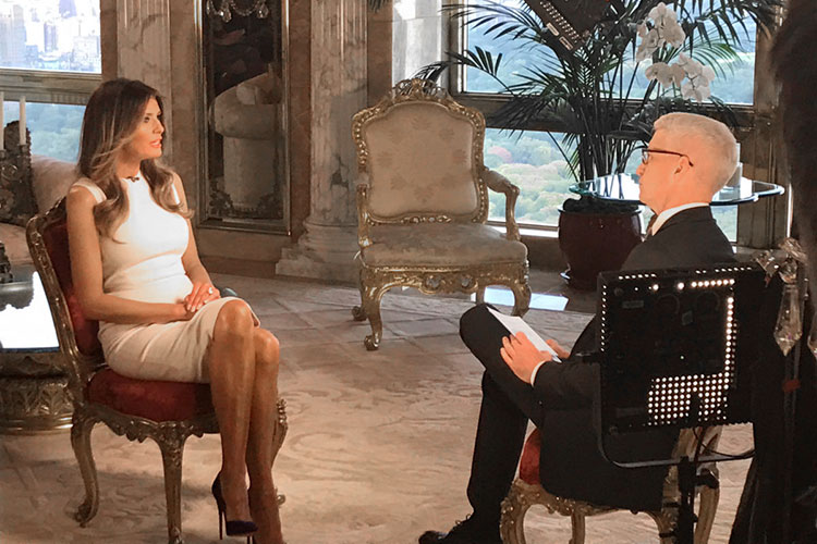 “Le dije a mi marido que su lenguaje no es aceptable”: Melania Trump