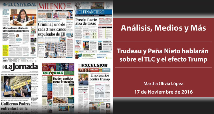 Trudeau y Peña Nieto hablarán sobre el TLC y el efecto Trump