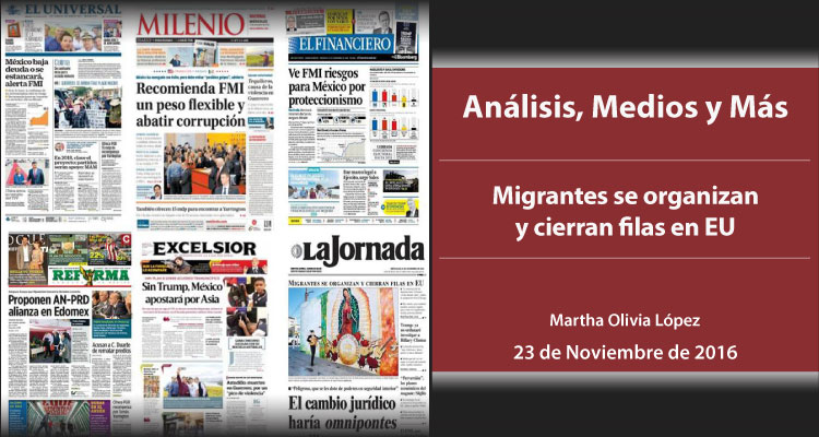 Migrantes se organizan y cierran filas en EU