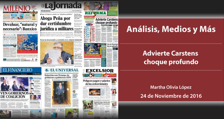 Advierte Carstens choque profundo